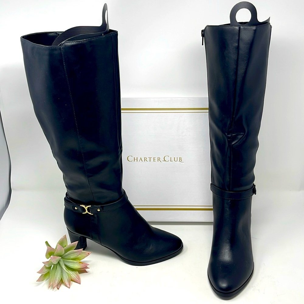Charter Club Palmaa Faux Knee-High Boots